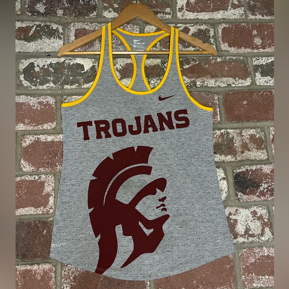 Womens USC University Southern California Trojans Nike Dri-Fit Performance Tank